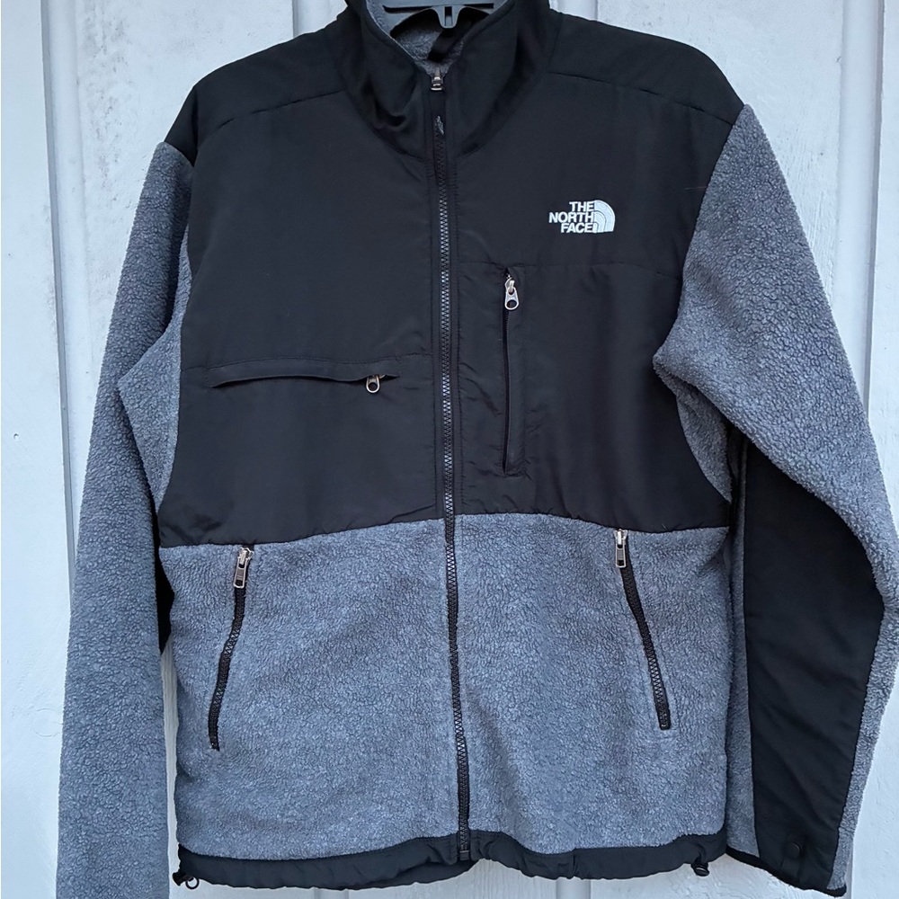 The North Face Men’s Small Polartec Fleece Jacket Black Gray Outdoor Full Zip - Picture 3 of 15